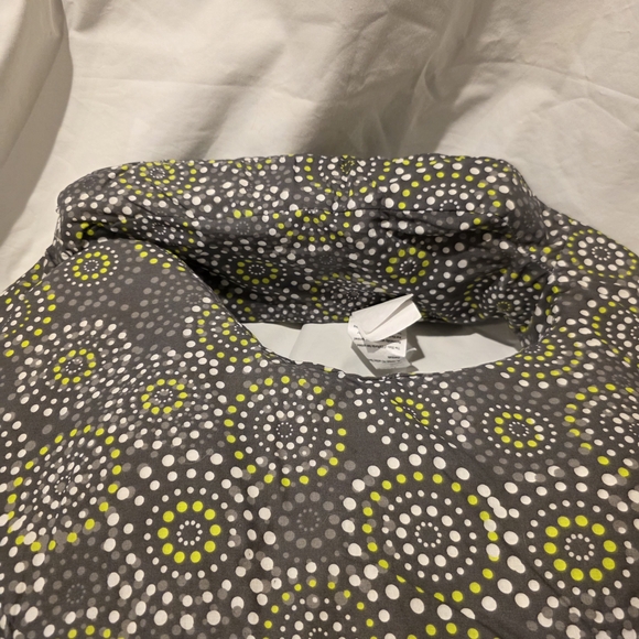 My Brest Friend Nursing Support Pillow Machine Washable Cover Gray Dots - Picture 3 of 10